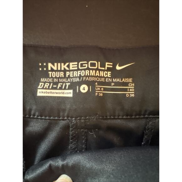 NIKE GOLF Black Active Outdoor Cotton Blend Stretch Golf Shorts SZ 4 - Picture 5 of 11